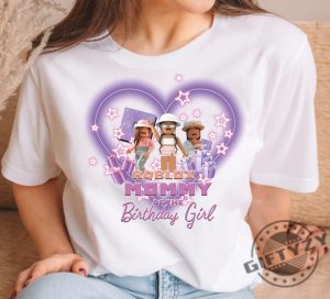 Customized Roblox Birthday Girl Shirt Personalized Birthday Tshirt Gamer Family Matching Hoodie Birthday Girl Sweatshirt Video Game Shirt giftyzy 3