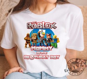 Personalized Roblox Birthday Boy Shirt Family Birthday Tshirt Bday Family Matching Hoodie Video Game Birthday Theme Sweatshirt Roblox Birthday Shirt giftyzy 3