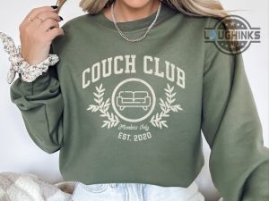 the couch club sweatshirt tshirt hoodie mens womens funny homebody couch club members only pullover crewneck comfy shirts funny sams nightclub gift laughinks 1