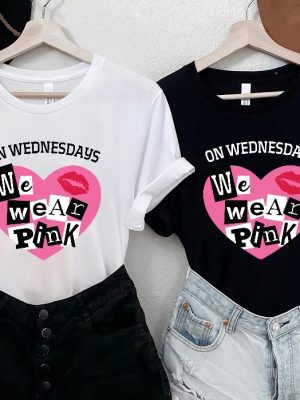 On Wednesday We Wear Pink Girls Shirt Wednesday Shirt Best Friends Shirts Breast Cancer Shirt Pink Shirt Wearing Pink Shirt Pink Day Unique revetee 2