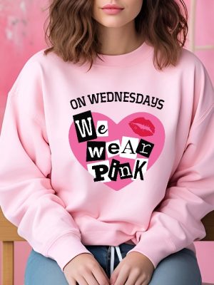 On Wednesday We Wear Pink Girls Shirt Wednesday Shirt Best Friends Shirts Breast Cancer Shirt Pink Shirt Wearing Pink Shirt Pink Day Unique revetee 4