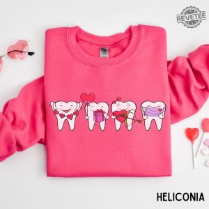 Dental Valentines Day Sweatshirt Funny Dentist Valentines Sweater Dental Hygienist Shirt Dental Hygiene Gifts Dental Squad Valentines Unique revetee 6