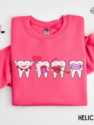 Dental Valentines Day Sweatshirt Funny Dentist Valentines Sweater Dental Hygienist Shirt Dental Hygiene Gifts Dental Squad Valentines Unique revetee 6