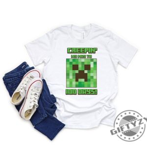 Minecraft Creepin My Way To 100 Days Tshirt Creeper Face Minecraft Sweatshirt 100 Days Of School Minecraft Hoodie Minecraft Shirt giftyzy 5