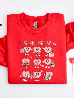 Slp Valentines Day Shirt Valentines Speech Therapy Shirt Speech Language Pathology Crewneck Love Language Tee Social Life Sweatshirt Unique revetee 2 1