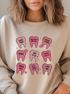 Valentine Dentist Shirt Dental Hygienist Shirt Dental Assistant T Shirt Valentines Day Shirt For Dentist Dental Student Gift Dental Crew Unique revetee 4