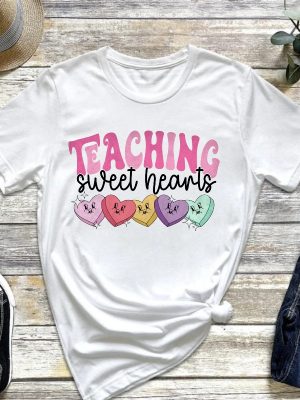 Valentine Day Teacher Shirt Teaching Sweethearts Teacher Shirts Teacher Valentine Day Gift Love Teacher Gift For Her Best Gift Teacher Unique revetee 2