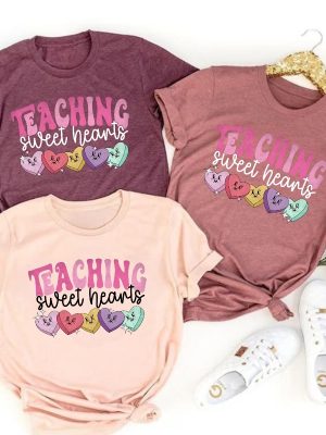 Valentine Day Teacher Shirt Teaching Sweethearts Teacher Shirts Teacher Valentine Day Gift Love Teacher Gift For Her Best Gift Teacher Unique revetee 3