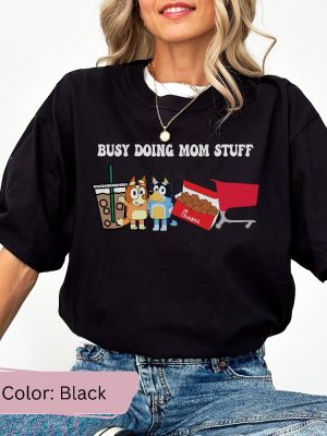 Busy Doing Mom Stuff Sweatshirt Funny Mom Sweater Blu Christmas Shirt Mama Sweatshirt Funny Dog Sweatshirt Mom Crewneck Unique revetee 4