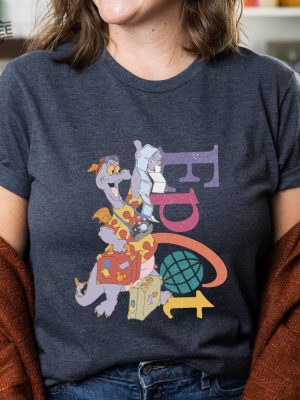 Vintage Disney Figment Epcot Shirt Epcot Shirt Walt Disney World Shirt Purple Dragon Shirt Figment Imagination Mascot T Shirt Unique revetee 3