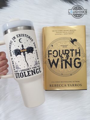 stanley dragon cup dupe 40 oz fourth wing stainless steel 40oz tumbler bookish dragon rider violet sorrengail xaden riorson gift for book reading lovers laughinks 2