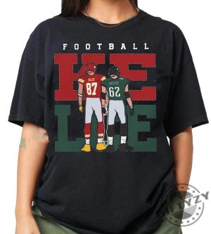 Vintage Jason Kelce Travis Kelce Shirt Gameday Sweatshirt 90S Sports Bootleg Style Tshirt Football Fan Hoodie American Football Shirt giftyzy 3