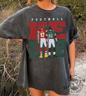 Vintage Jason Kelce Travis Kelce Shirt Gameday Sweatshirt 90S Sports Bootleg Style Tshirt Football Fan Hoodie American Football Shirt giftyzy 5