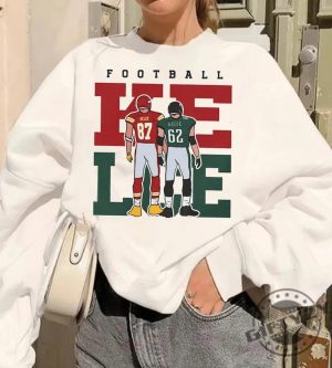 Vintage Jason Kelce Travis Kelce Shirt Gameday Sweatshirt 90S Sports Bootleg Style Tshirt Football Fan Hoodie American Football Shirt giftyzy 6