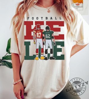 Vintage Jason Kelce Travis Kelce Shirt Gameday Sweatshirt 90S Sports Bootleg Style Tshirt Football Fan Hoodie American Football Shirt giftyzy 7