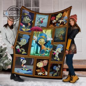 jiminy cricket fleece blanket cartoon fan gift idea sherpa cozy plush throw blankets 30x40 40x50 60x80 room decor gift laughinks 1 13