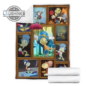 jiminy cricket fleece blanket cartoon fan gift idea sherpa cozy plush throw blankets 30x40 40x50 60x80 room decor gift laughinks 1 14