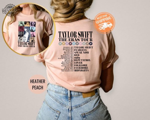 Front And Back Eras Tour Concert Shirt Eras Tour Movie Shirt Concert Outfit Eras Tour Tee Her Song Lyric Shirt Ts Merch Shirt Unique revetee 1