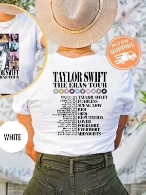 Front And Back Eras Tour Concert Shirt Eras Tour Movie Shirt Concert Outfit Eras Tour Tee Her Song Lyric Shirt Ts Merch Shirt Unique revetee 2