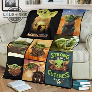 baby yoda fleece blanket the child the mandalorian funny for fan sherpa cozy plush throw blankets 30x40 40x50 60x80 room decor gift laughinks 1 11