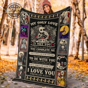jack sally fleece blanket i love you forever and always bedding decor sherpa cozy plush throw blankets 30x40 40x50 60x80 room decor gift laughinks 1 4