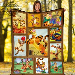 tigger fleece blanket for winnie the pooh friends fan gift sherpa cozy plush throw blankets 30x40 40x50 60x80 room decor gift laughinks 1