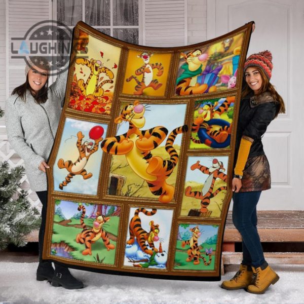 tigger fleece blanket for winnie the pooh friends fan gift sherpa cozy plush throw blankets 30x40 40x50 60x80 room decor gift laughinks 1 5