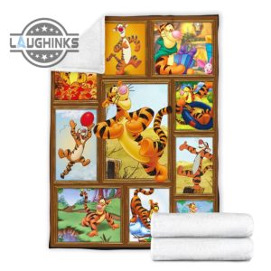 tigger fleece blanket for winnie the pooh friends fan gift sherpa cozy plush throw blankets 30x40 40x50 60x80 room decor gift laughinks 1 6