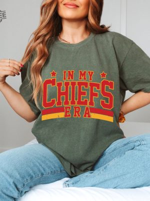 In My Chiefs Era Shirt Travis Kelce Swift Shirt Chiefs Afc Championship Chiefs Championship Shirt Karma Is The Guy On The Chiefs Unique revetee 2