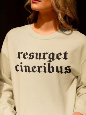 Resurget Cineribus Unisex Crewneck Sweatshirt Sports Football Fan Sweatshirt Latin Inspirational Gifts For Him Resurget Cineribus Shirt Unique revetee 3