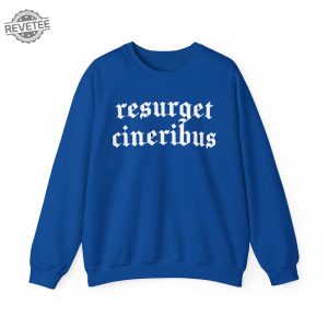 Resurget Cineribus Unisex Crewneck Sweatshirt Sports Football Fan Sweatshirt Latin Inspirational Gifts For Him Resurget Cineribus Shirt Unique revetee 5