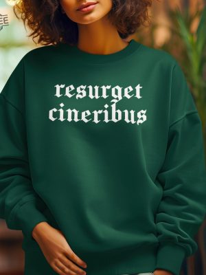 Resurget Cineribus Unisex Crewneck Sweatshirt Sports Football Fan Sweatshirt Latin Inspirational Gifts For Him Resurget Cineribus Shirt Unique revetee 6