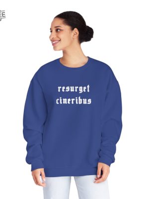 Aidan Hutchinson Resurget Cineribus Sweatshirt Crewneck Lions Sweatshirt Resurget Cineribus Shirt Unique revetee 2