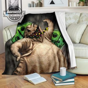 oogie boogie fleece blanket funny gift idea sherpa cozy plush throw blankets 30x40 40x50 60x80 room decor gift laughinks 1