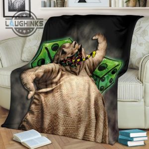 oogie boogie fleece blanket funny gift idea sherpa cozy plush throw blankets 30x40 40x50 60x80 room decor gift laughinks 1 1