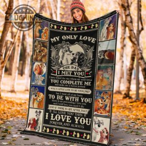 lady and the tramp fleece blanket my only love the day i met you sherpa cozy plush throw blankets 30x40 40x50 60x80 room decor gift laughinks 1 4