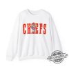 Karma Is The Guy On The Chiefs Shirt Travis Kelce Taylor Swift Hand Heart Chiefs Sweatshirt Kelce Swift Shirt Sweatshirt trendingnowe 3
