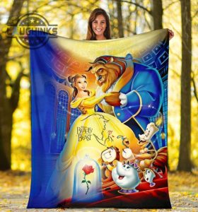 beauty and the beast fleece blanket gift idea sherpa cozy plush throw blankets 30x40 40x50 60x80 room decor gift laughinks 1