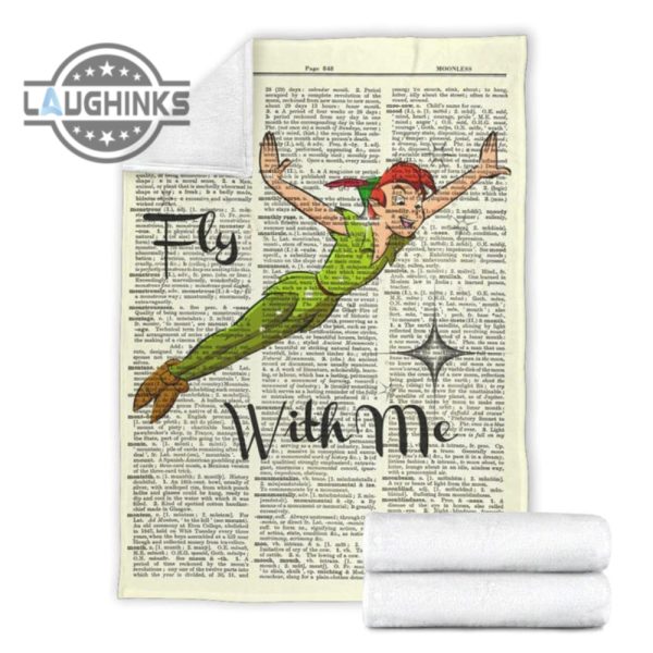fly with me peter pan fleece blanket for bedding decor sherpa cozy plush throw blankets 30x40 40x50 60x80 room decor gift laughinks 1 3