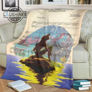 song lyric little mermaid fleece blanket bedding decor sherpa cozy plush throw blankets 30x40 40x50 60x80 room decor gift laughinks 1 1