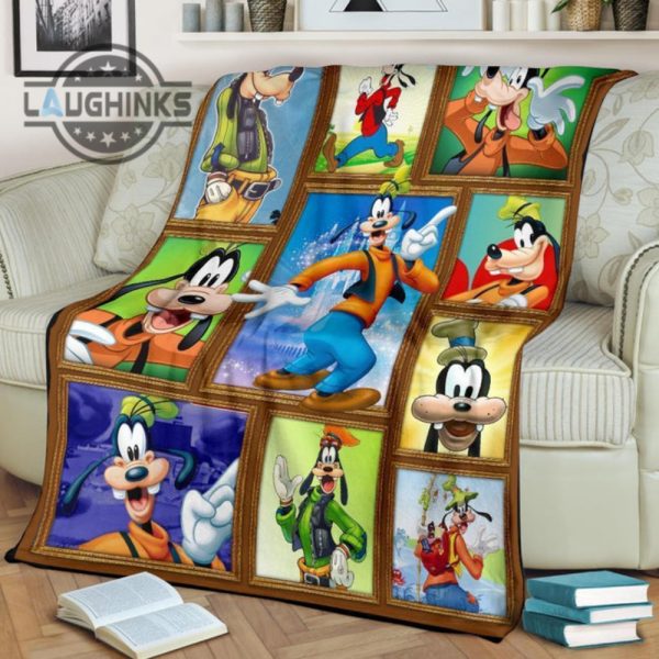 goofy fleece blanket funny cartoon for bedding decor sherpa cozy plush throw blankets 30x40 40x50 60x80 room decor gift laughinks 1 2