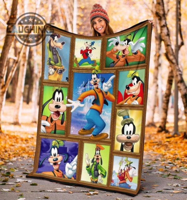 goofy fleece blanket funny cartoon for bedding decor sherpa cozy plush throw blankets 30x40 40x50 60x80 room decor gift laughinks 1 4