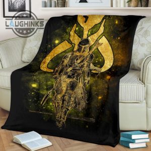 the mandalorian fleece blanket bounty hunter golden sherpa cozy plush throw blankets 30x40 40x50 60x80 room decor gift laughinks 1 2