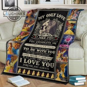 beauty and the beast fleece blanket my only love the day i met you sherpa cozy plush throw blankets 30x40 40x50 60x80 room decor gift laughinks 1 2