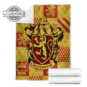 harry potter gryffindor fleece blanket house badge fan gift sherpa cozy plush throw blankets 30x40 40x50 60x80 room decor gift laughinks 1 6