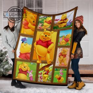 winnie the pooh fleece blanket amazing gift idea for fan sherpa cozy plush throw blankets 30x40 40x50 60x80 room decor gift laughinks 1 5