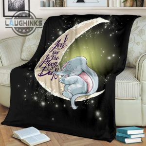 elephant fleece blanket i love you to the moon and back sherpa cozy plush throw blankets 30x40 40x50 60x80 room decor gift laughinks 1 1
