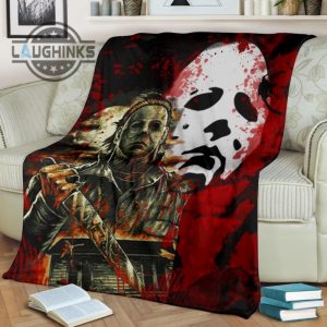michael myers fleece blanket for horror bedding decor sherpa cozy plush throw blankets 30x40 40x50 60x80 room decor gift laughinks 1 1