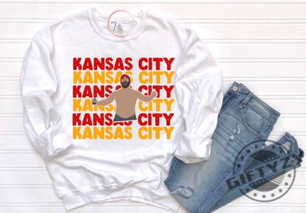 Jason Kelce Shirt Kansas City Football Tshirt Hype Man Hoodie Sweatshirt For Chiefs Fan Shirt For Football Fan Gift For Kansas City Fan giftyzy 2