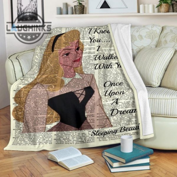princess sleeping beauty fleece blanket for bedding decor sherpa cozy plush throw blankets 30x40 40x50 60x80 room decor gift laughinks 1